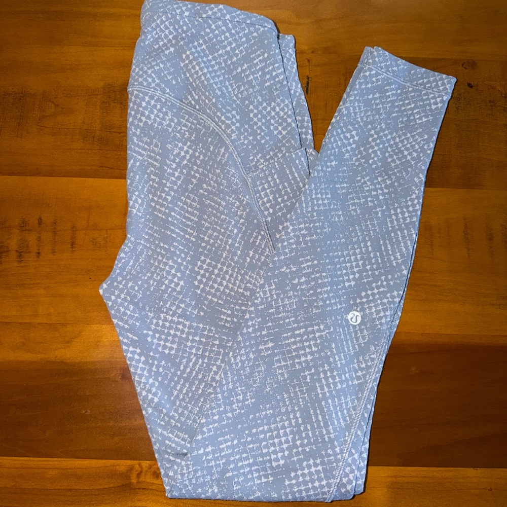Lululemon Athletica Blue Textured Leggings